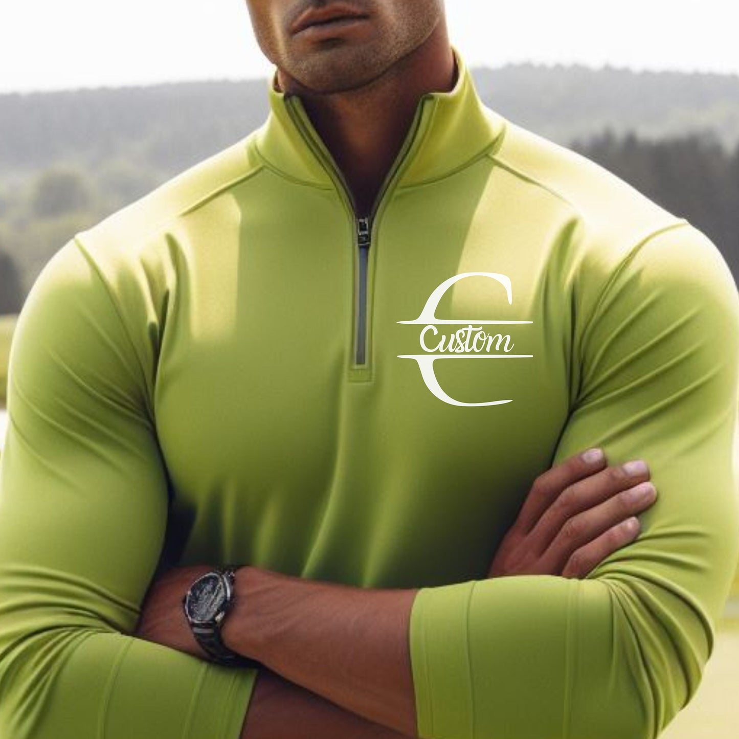 Personalized Lightweight Golf Sweatshirt, Quarter Zip Pullover Sweater, Custom Golf Gift, Gift for Golfer, Gift for Husband, Boyfriend Gift