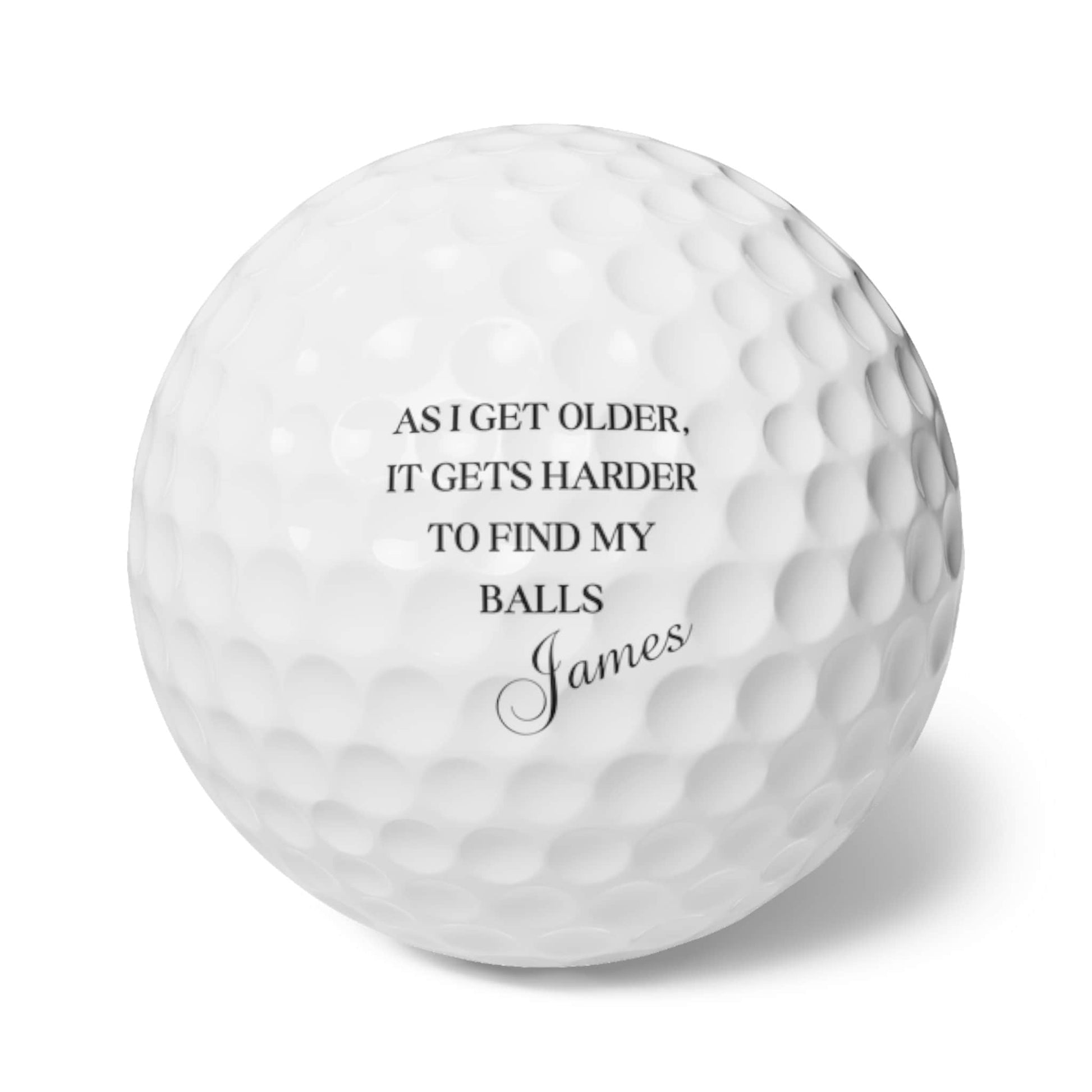 Custom Golf Balls, Set of Six, Personalized Golf Balls, Makes a Great Gift for Husband, High Quality Custom Made Golf Balls, Customized Ball