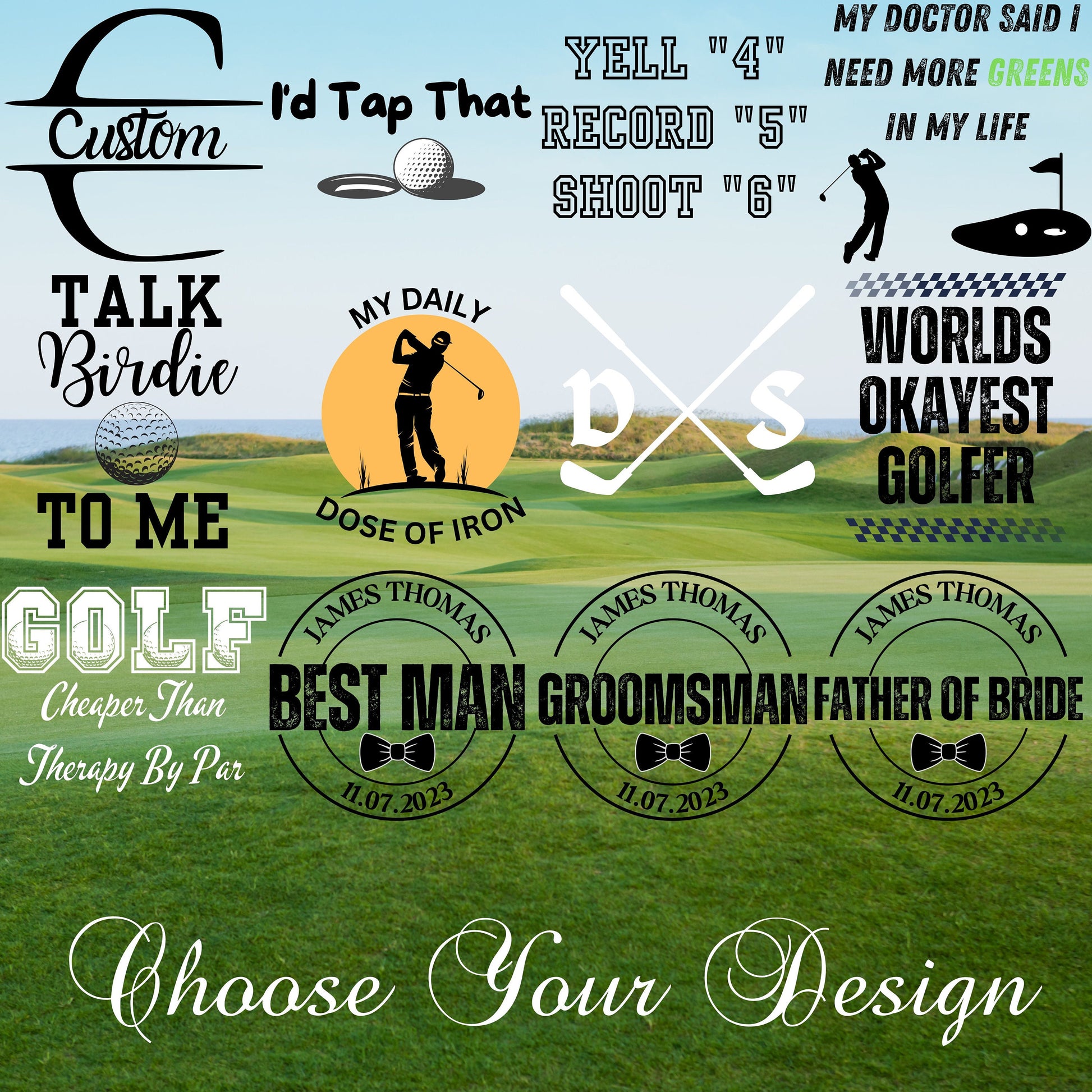 Custom Golf Glove with Monogram Ball Marker, Personalized Golf Gift, Mens Golf Gift, Gift for Best Man, Groomsman Proposal, Gift for Wedding
