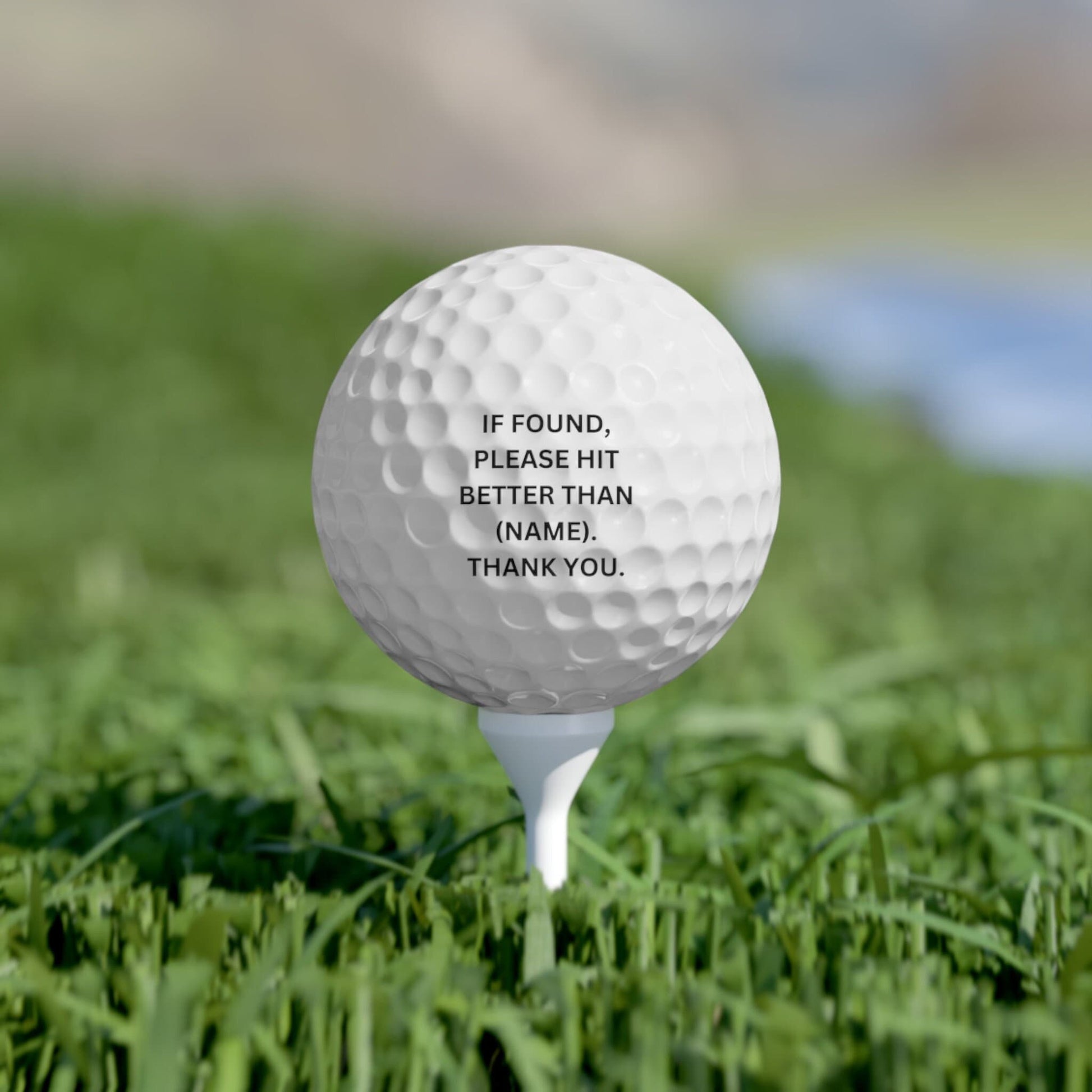 Personalized Golf Balls, Golf Gift for Business, Logo Golf Ball, Gift for Golfing, Wedding Golf Ball, Gift for Best Friend, Funny Golf Ball