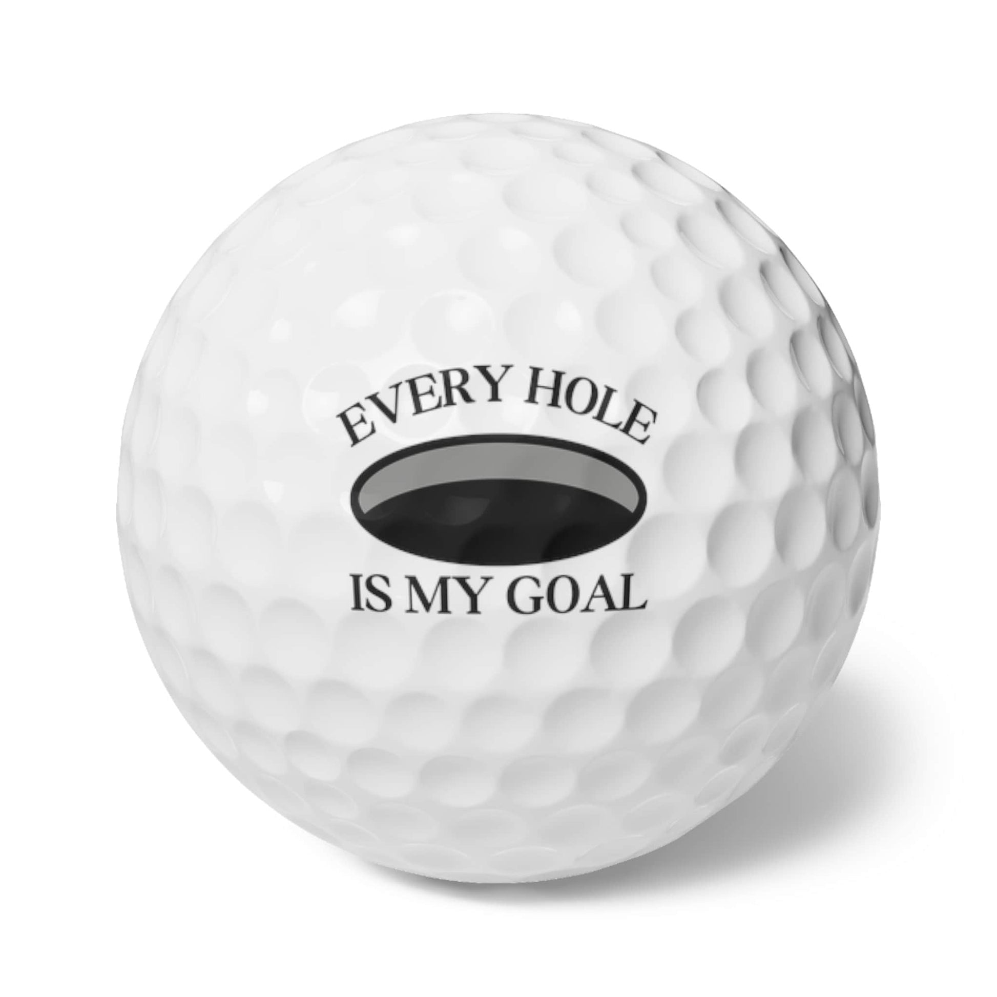 Funny Golf Ball, Every Hole My Goal Golf Ball, Set of Six, Gift for Golfer, Perfect Christmas Gift for Husband, Great Gift for Boyfriend