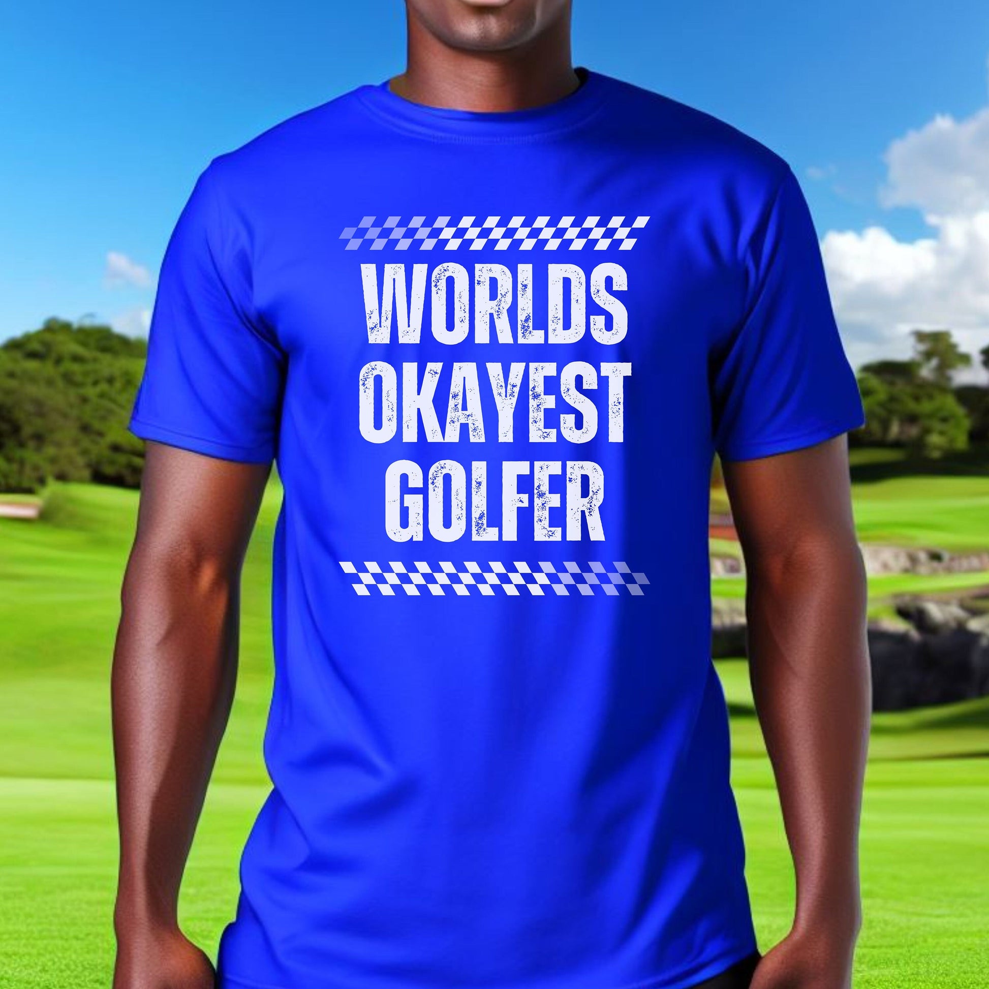 Funny Golf Shirt Gift, Tshirt for Golfer, Gift for Golf Lover, T-Shirt Gift for Husband, World's Okayest Golfer, Christmas Gift for Golfer