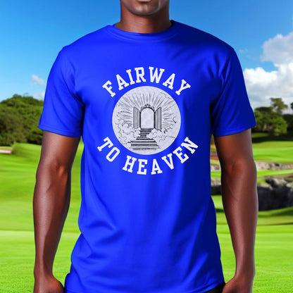 Funny Golf Shirt Gift, Tshirt for Golfer, Great Gift for Golf Lover, Xmas T-Shirt Gift for Husband, Fairway To Heaven, Christmas Golf Gift