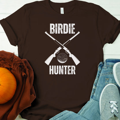 Funny Golf Shirt Gift, Tshirt for Golfer, Great Gift for Golf Lover, Xmas T-Shirt Gift for Husband, Birdie Hunter, Christmas Gift for Golfer