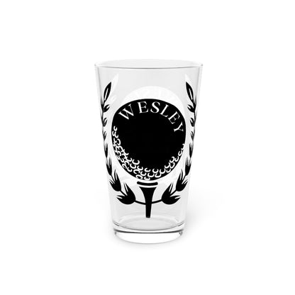 Custom Golf Pint Glass, Personalized Golf Beer Glass, Customized Glass for Golfer, Great Gift for Dad, Father, Husband, Gift for Golf Lover