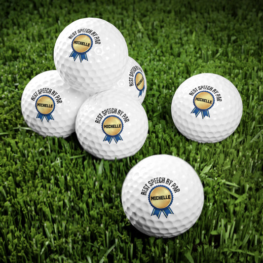 Custom Golf Balls, Set of Six, Personalized Golf Balls, Makes a Great Gift for Husband, High Quality Custom Made Golf Balls for Golf