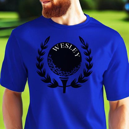 Custom Monogrammed Golf Shirt, Personalized T-Shirt for Golfer, Customized Tee for Husband, Great Gift for Dad, Father, Gift for Grandfather