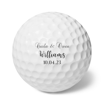 Custom Anniversary Golf Balls, Personalized Anniversary Golf Gift, Customized Gift for Anniversary, Great Gift for Husband, Wife, Golf Lover