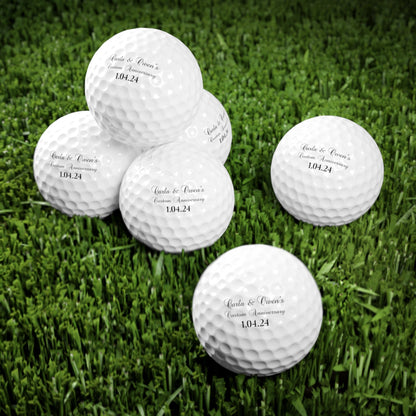 Custom Anniversary Golf Balls, Personalized Anniversary Golf Gift, Customized Gift for Anniversary, Great Gift for Husband, Wife, Golf Lover