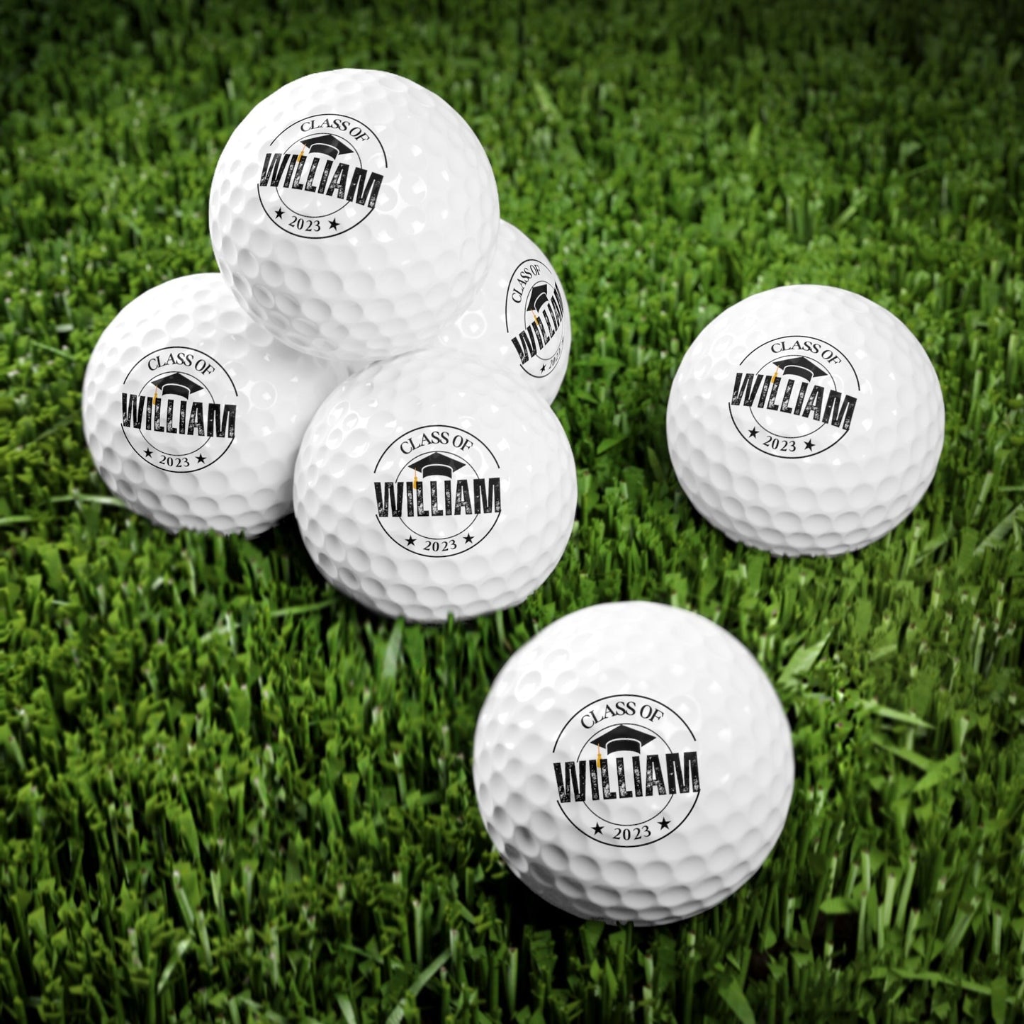 Custom Graduation Golf Balls, College Graduation, Graduation Golf Favors, Highschool Graduation Gift, Golf Gift, Golf Present, Senior Gift