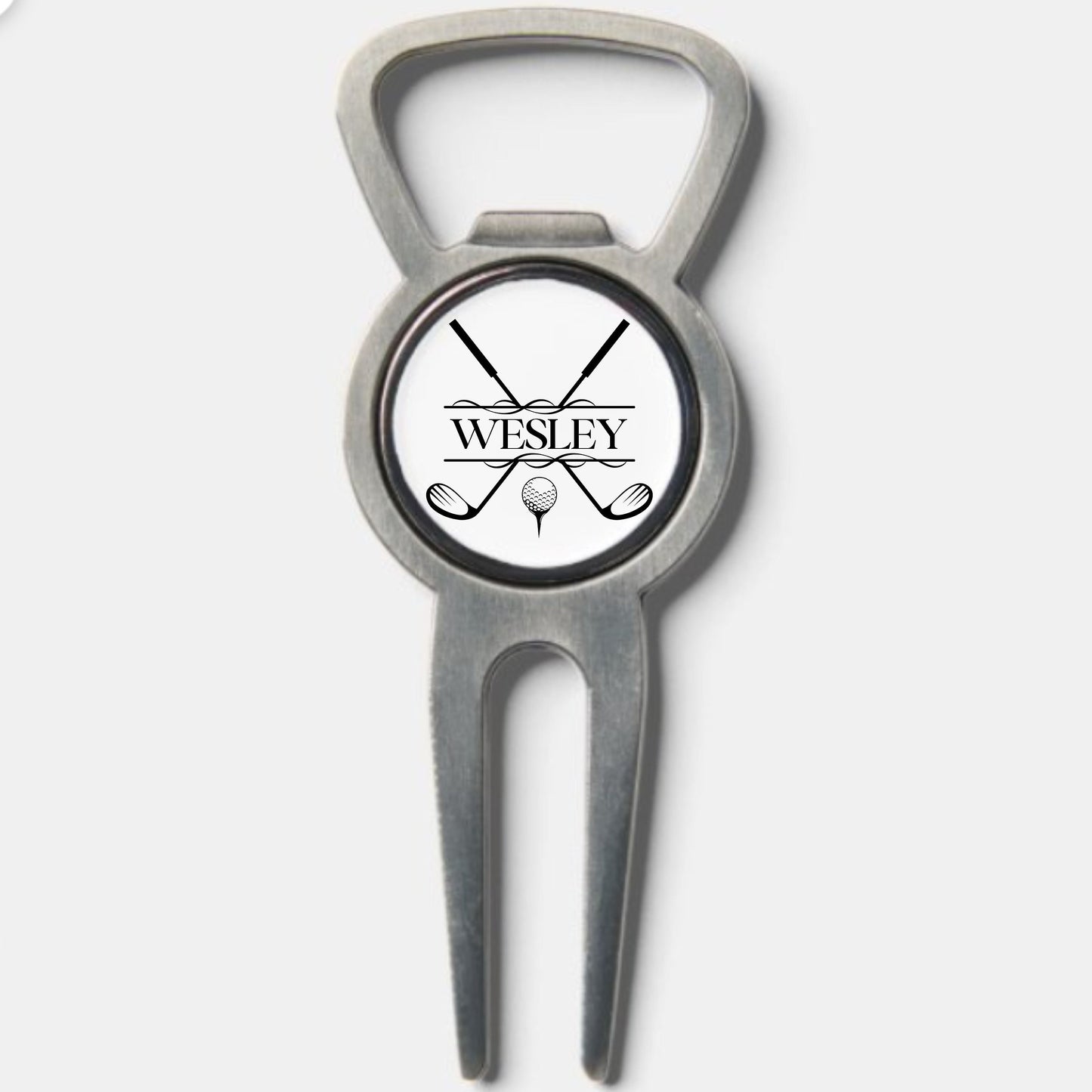Custom Divot Tool with Ball Marker and Bottle Opener, Personalized Gift for Golfer, Golf Ball Marker with Divot Tool, Golf Christmas Gift