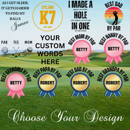 Custom Divot Tool with Ball Marker and Bottle Opener, Personalized Gift for Golfer, Golf Ball Marker with Divot Tool, Golf Christmas Gift