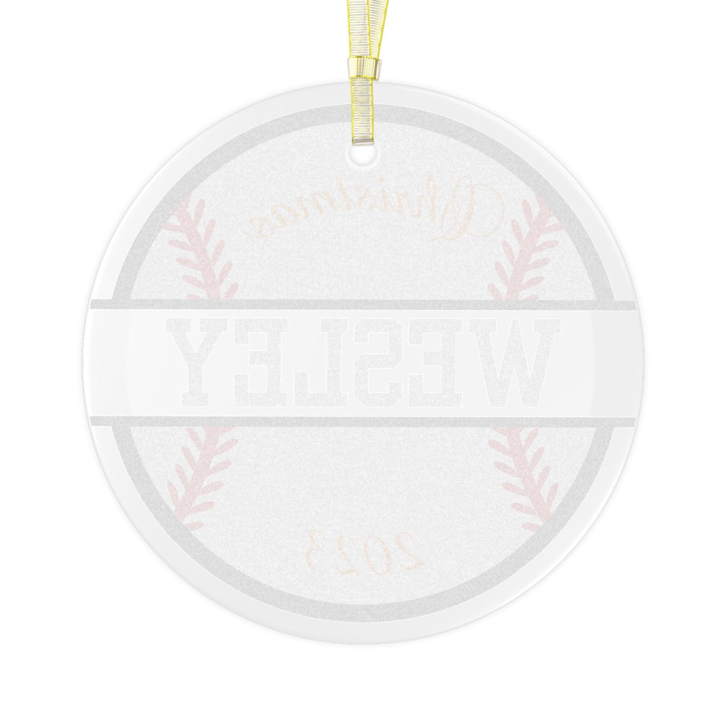 Custom Baseball Christmas Ornament, Personalized Xmas Ornament for Baseball Lover, Gift for Son, Gift for Grandson, Gift for Dad, Father