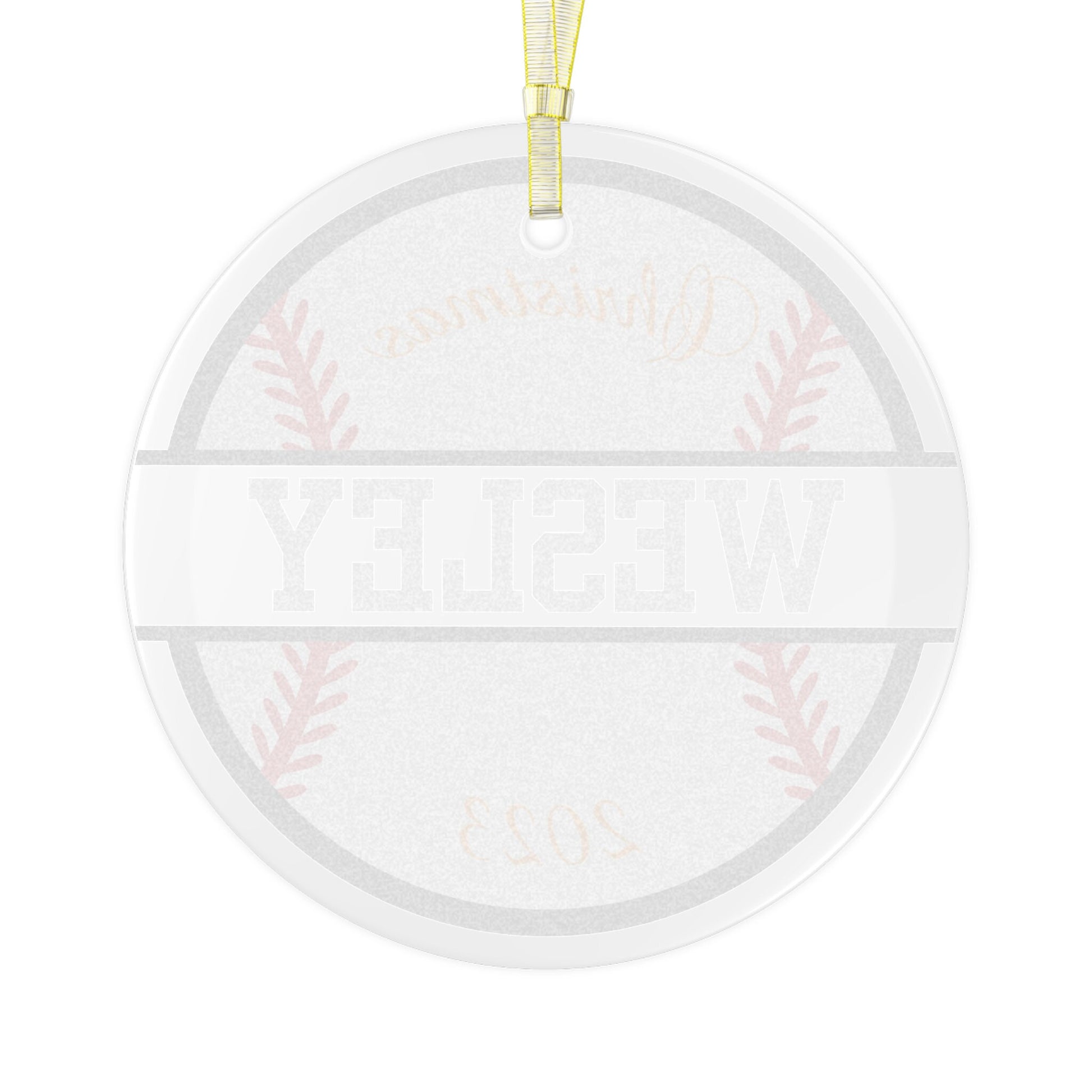 Custom Baseball Christmas Ornament, Personalized Xmas Ornament for Baseball Lover, Gift for Son, Gift for Grandson, Gift for Dad, Father