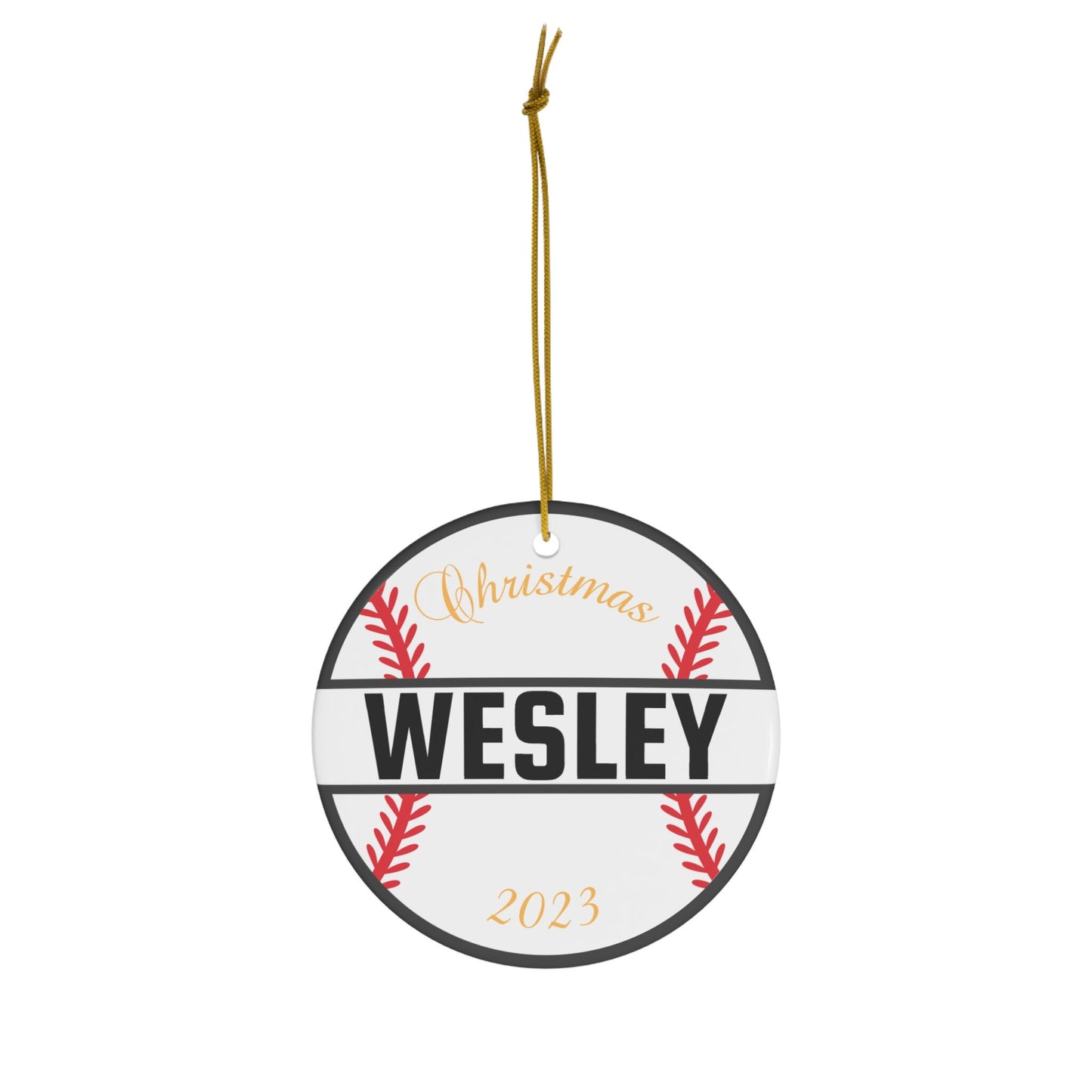 Custom Baseball Christmas Ornament, Personalized Xmas Ornament for Baseball Lover, Gift for Son, Gift for Grandson, Gift for Dad, Father