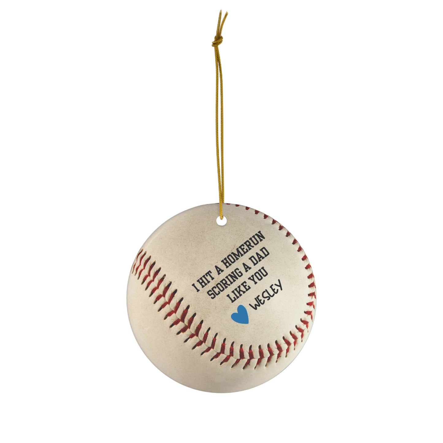 Custom Baseball Christmas Ornament, Personalized Xmas Ornament for Baseball Lover, Gift for Son, Gift for Grandson, Gift for Dad, Father