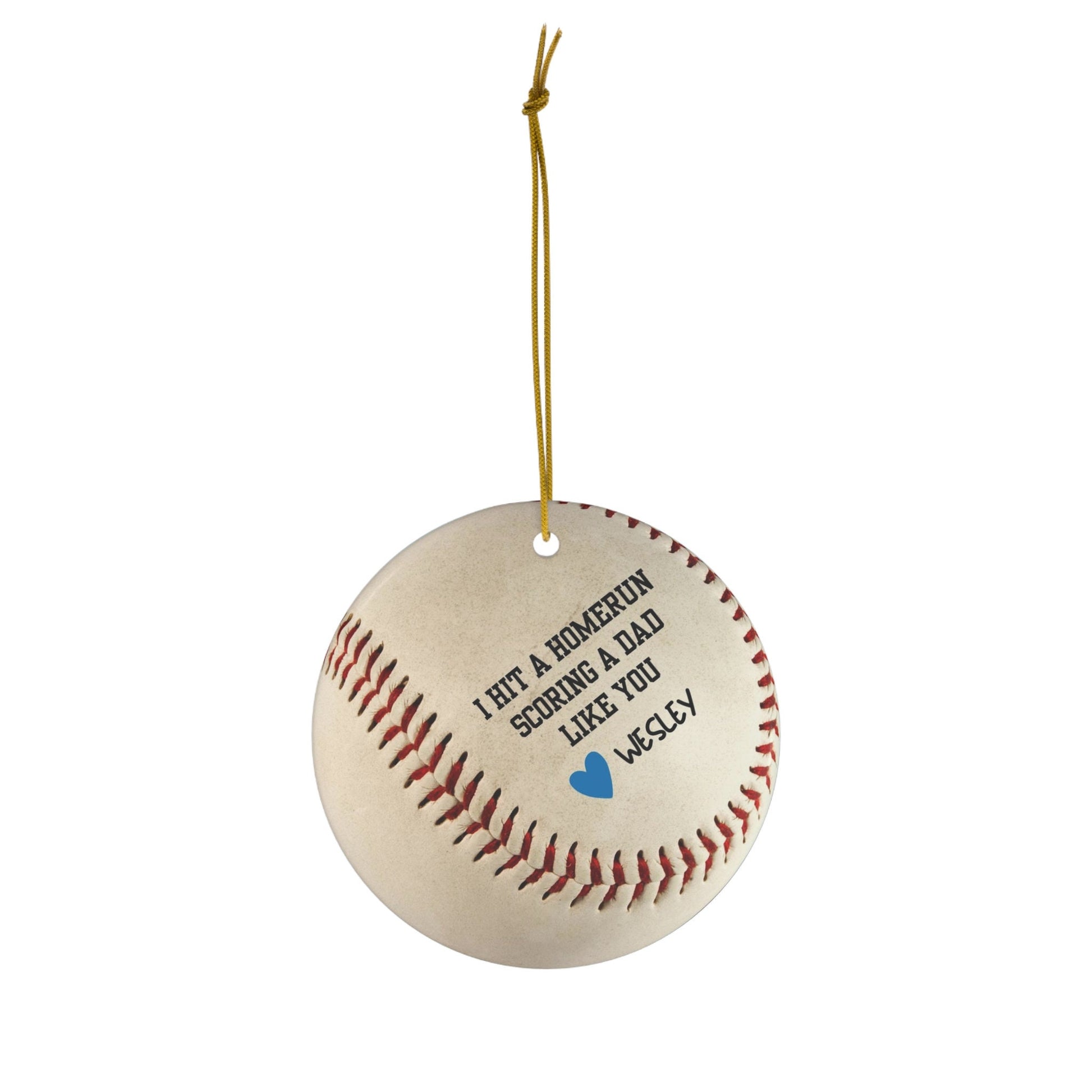Custom Baseball Christmas Ornament, Personalized Xmas Ornament for Baseball Lover, Gift for Son, Gift for Grandson, Gift for Dad, Father