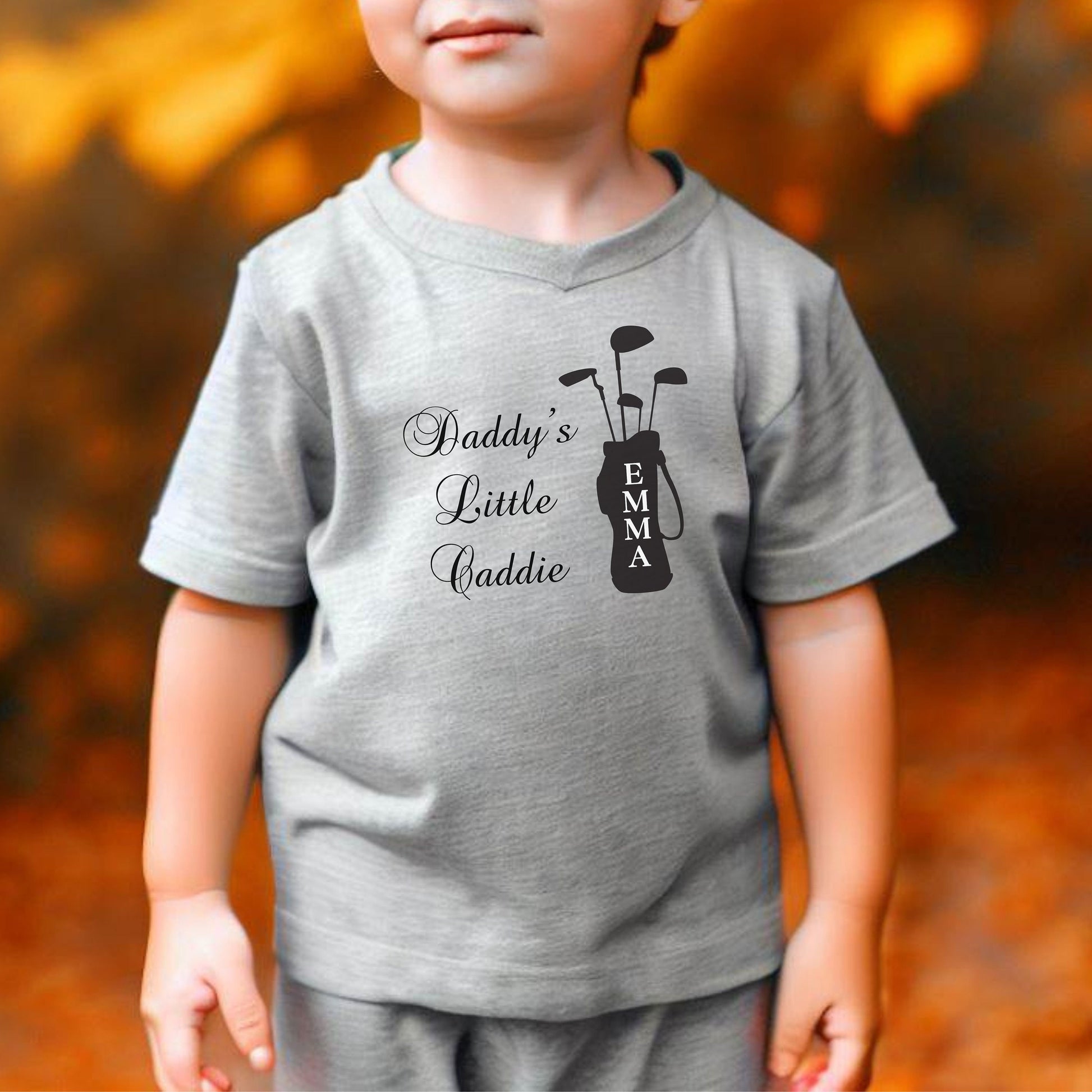 Custom Toddler Golf Shirt, Daddy's Little Caddie Tshirt, Cute T-Shirt for Golf Dad, Gift for Golfer, Gift for Golf Lover, Infant Golf Tee