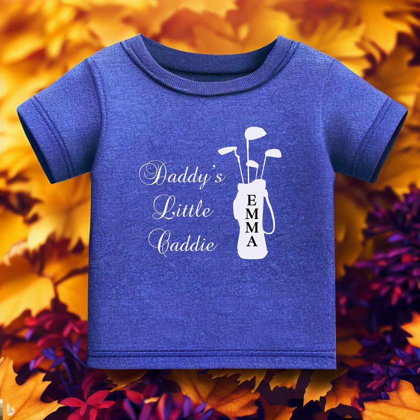 Custom Toddler Golf Shirt, Daddy's Little Caddie Tshirt, Cute T-Shirt for Golf Dad, Gift for Golfer, Gift for Golf Lover, Infant Golf Tee