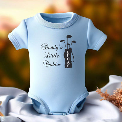 Custom Golf Baby Shirt, Cute Golfer Baby Bodysuit, Perfect Gift for Golf Lover, Golfing Mom or Dad Gift, Perfect Gift for Golf Parents