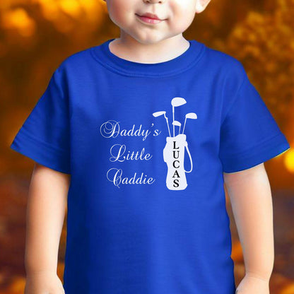 Cute Toddler Golf Shirt, Daddy's Little Caddie Tshirt, Cute T-Shirt for Golf Dad, Gift for Golfer, Gift for Golf Lover, Infant Golf Tee