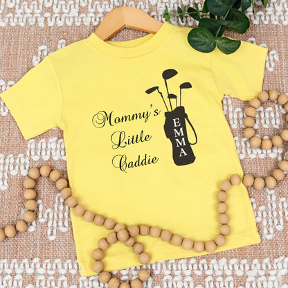 Custom Toddler Golf Shirt, Mommy's Little Caddie Tshirt, Cute T-Shirt for Golf Mom, Gift for Golfer, Gift for Golf Lover, Infant Golf Tee