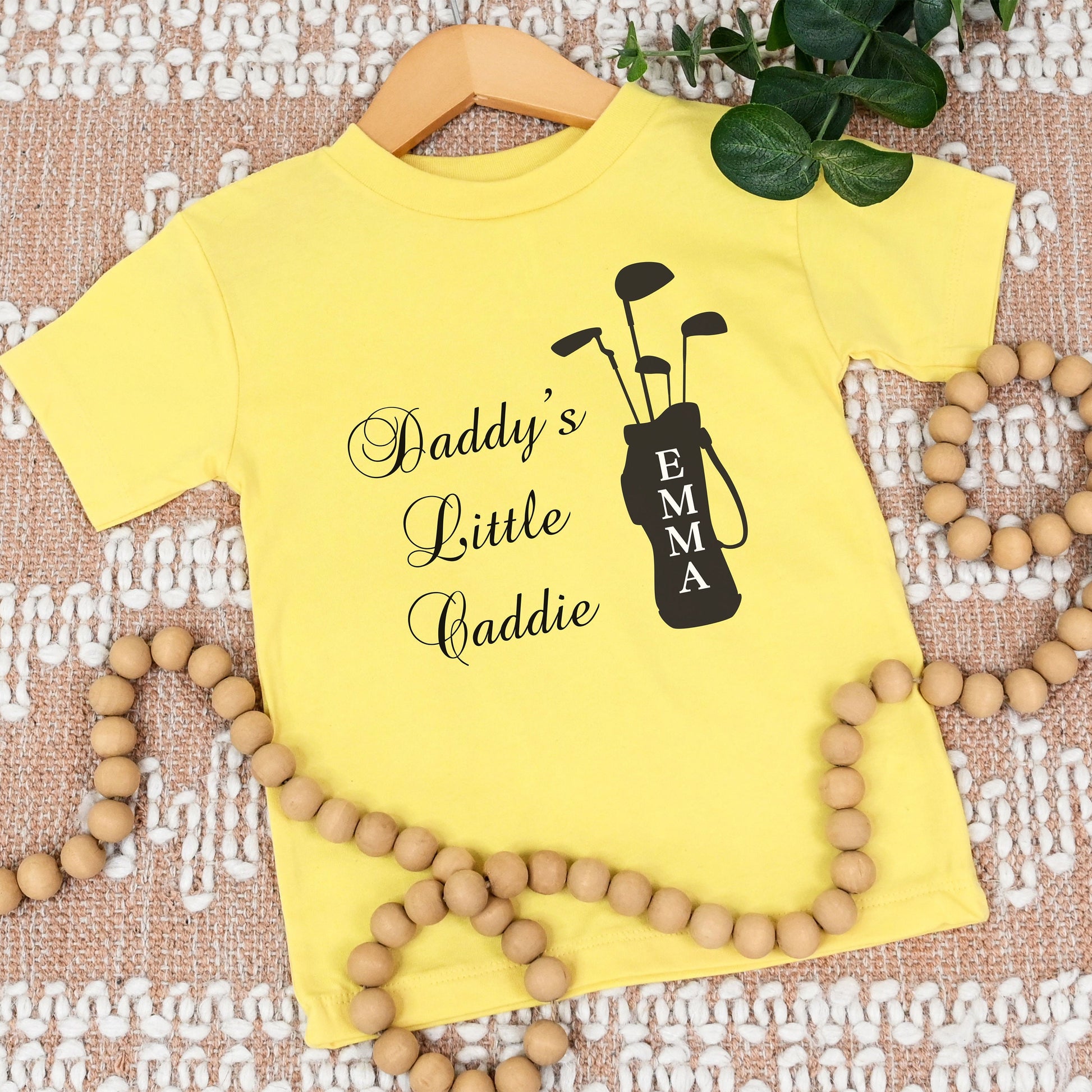 Custom Toddler Golf Shirt, Daddy's Little Caddie Tshirt, Cute T-Shirt for Golf Dad, Gift for Golfer, Gift for Golf Lover, Infant Golf Tee
