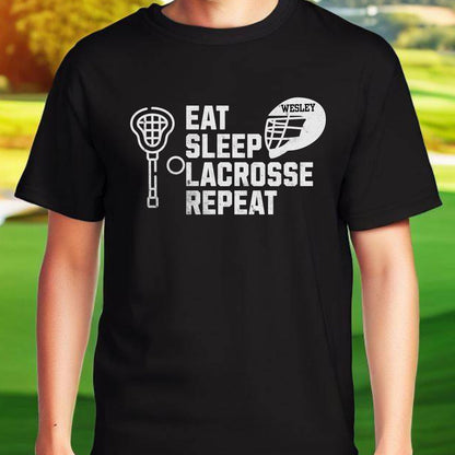 Men's Custom Lacrosse T-shirt, Personalized Lacrosse Shirt, TShirt for Lax Lover, Customized Gift for Men, Great Gift for Dad, Gift for Son