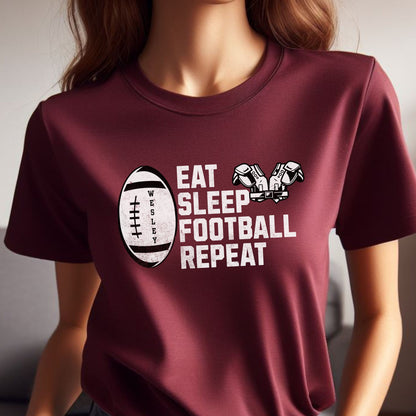 Men's Custom Football T-shirt, Personalized Football Shirt, TShirt for Football Lover, Customized Gift for Men, Gift for Dad, Gift for Son