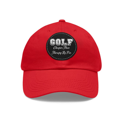 Funny Golf Hat, Cheaper Than Therapy By Par, Low Profile Baseball Cap, Gift for Golfer, Gift for Dad, Golf Gifts for Men, Golf Lover Gift