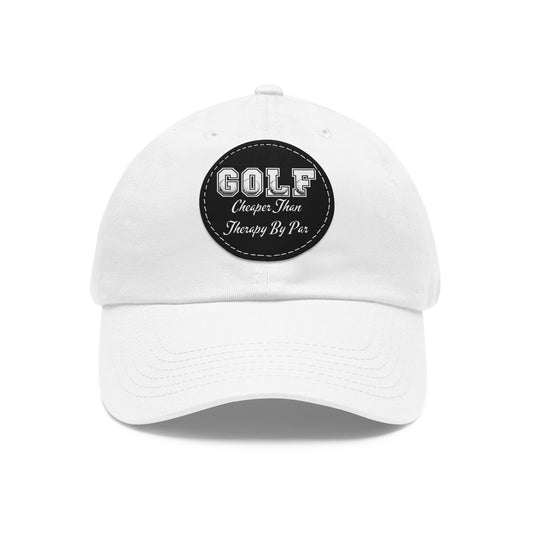 Funny Golf Hat, Cheaper Than Therapy By Par, Low Profile Baseball Cap, Gift for Golfer, Gift for Dad, Golf Gifts for Men, Golf Lover Gift