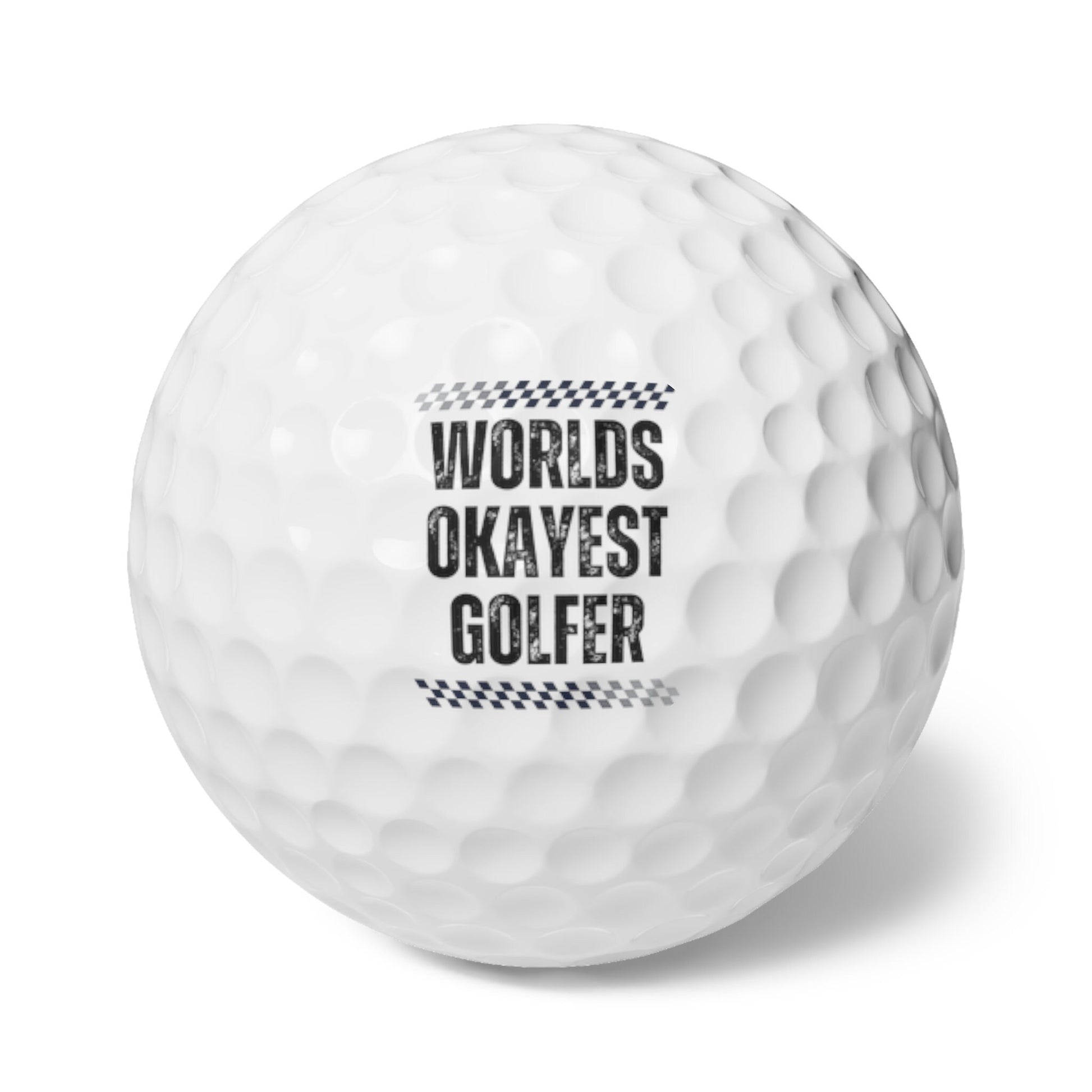 Funny Golf Balls, World's Okayest Golfer, Golf Gifts for Him, Men's Golf Gifts, Perfect Gift for Husband, Gift for Dad, Gift for Boyfriend