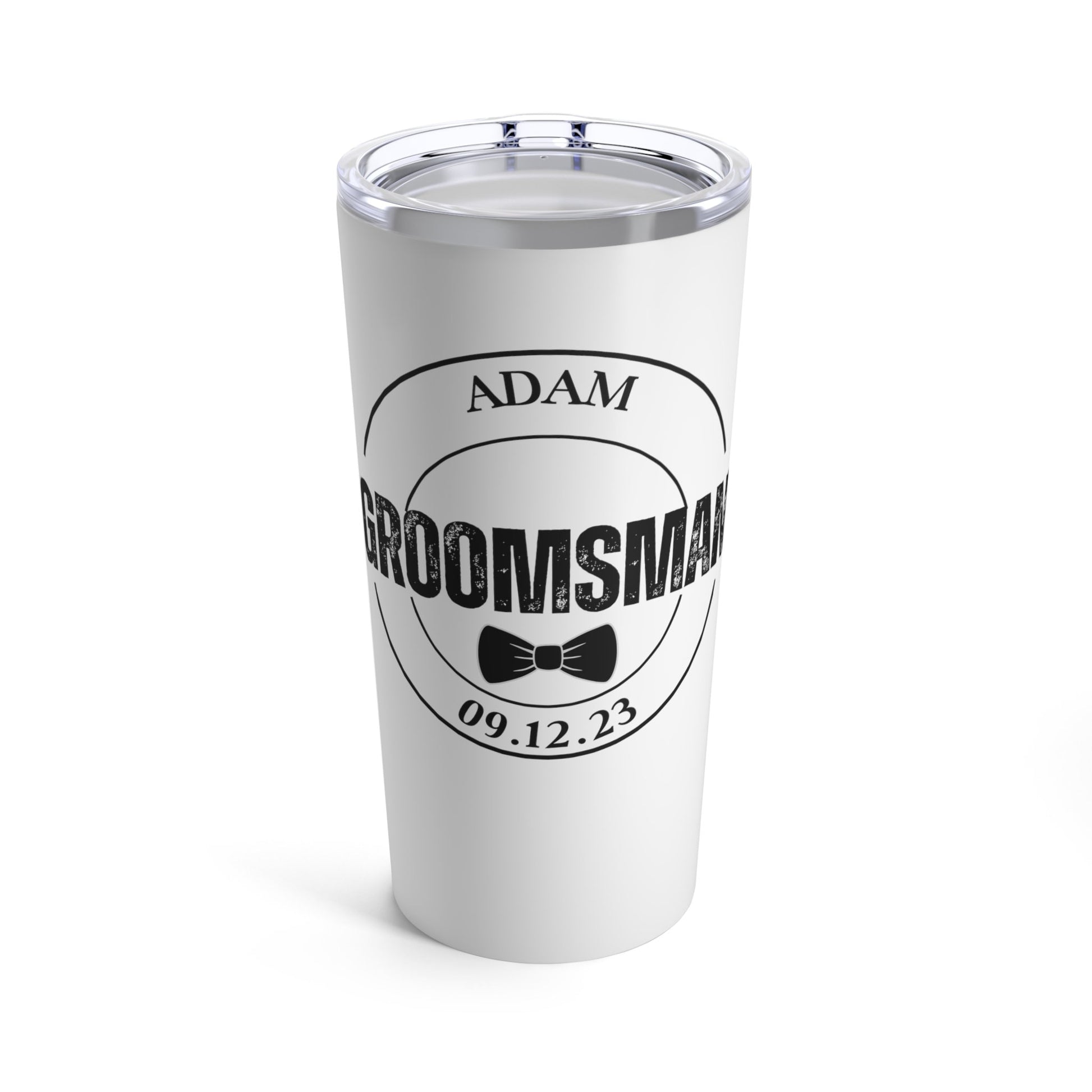 Groomsman Gift Water Bottle, 20 oz Coffee Tumbler, Wedding Water Bottle, Gift for Groomsman, Perfect Gift for Groom, Bachelor Party Gift