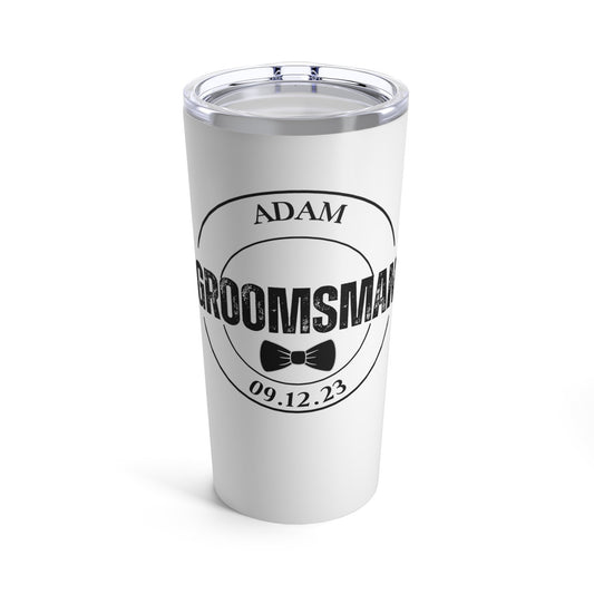 Groomsman Gift Water Bottle, 20 oz Coffee Tumbler, Wedding Water Bottle, Gift for Groomsman, Perfect Gift for Groom, Bachelor Party Gift
