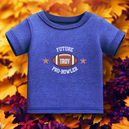 Custom Toddler Football Shirt, Cute Personalized Football T-Shirt, Daddy's Little Quarterback Tshirt, Kids Football Tee, Football Lover Gift