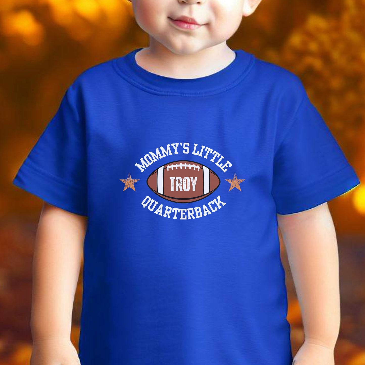 Custom Toddler Football Shirt, Cute Personalized Football T-Shirt, Daddy's Little Quarterback Tshirt, Kids Football Tee, Football Lover Gift