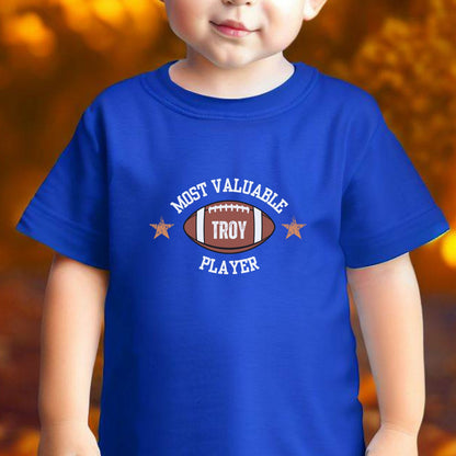 Custom Toddler Football Shirt, Cute Personalized Football T-Shirt, Daddy's Little Quarterback Tshirt, Kids Football Tee, Football Lover Gift