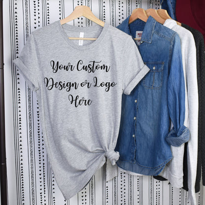 Women's Custom Design Shirt, Customized Logo TShirt, Personalized T-Shirt for Design or Logo, Custom Business Tee, Small Business Shirt