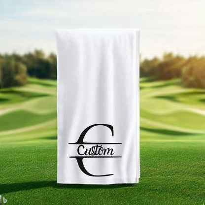 Custom Golf Bag Towel, Personalized Golf Towel, Customized Gift for Golfer, Gift for Golf Husband, Gift for Dad, Boyfriend Golf Lover Gift,