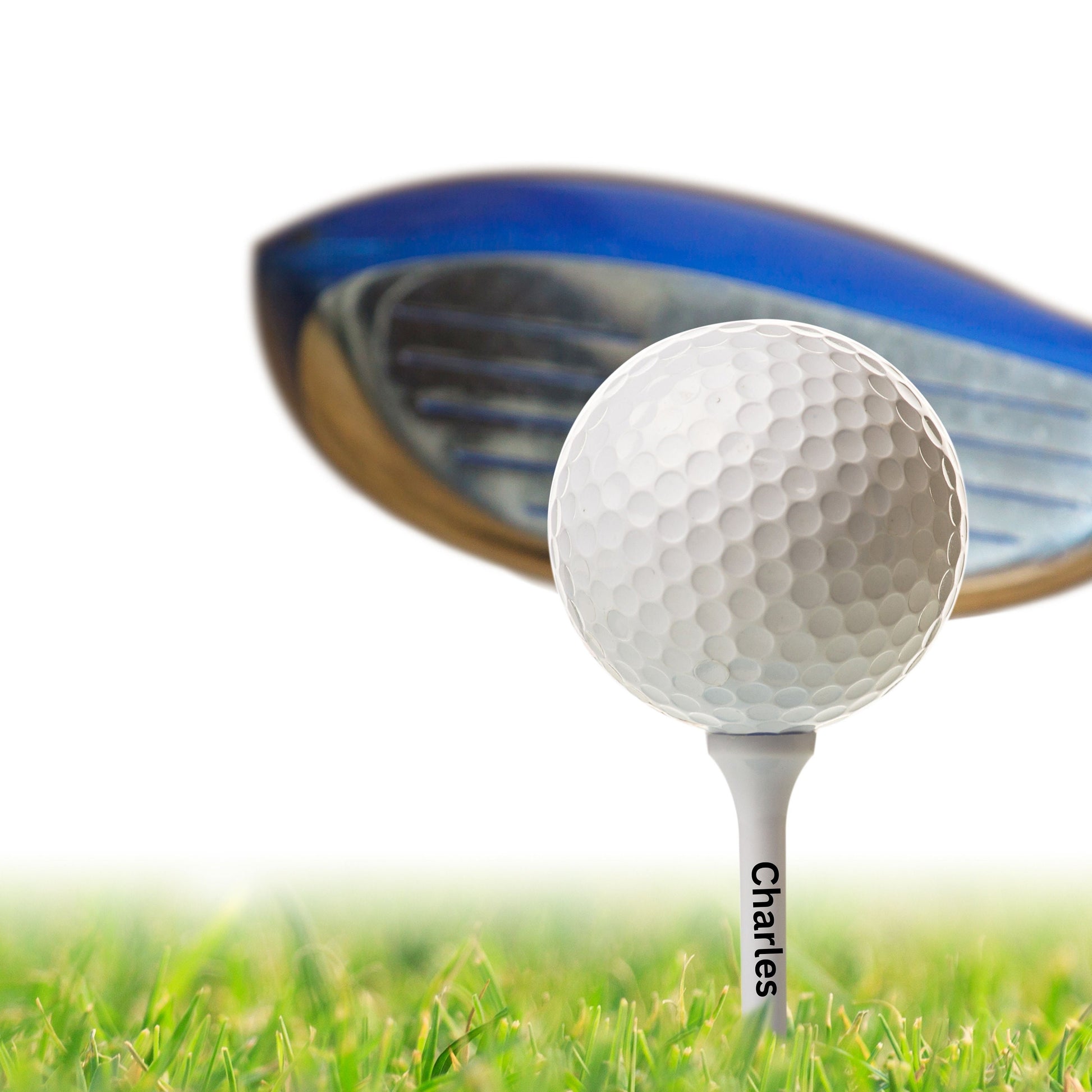 Personalized Golf Tees, Printed Customized Golf Tee, Custom Golf Tee, 2.75 Inch White Golf Tees, Gift for Dad, Gift for Golfer, Husband Gift