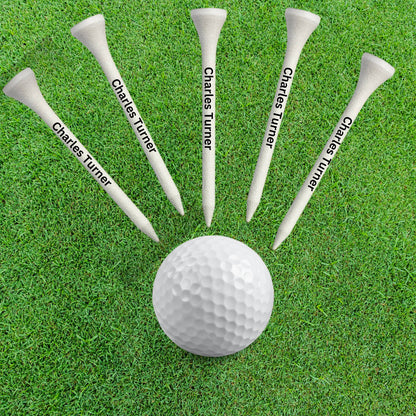 Personalized Golf Tees, Printed Customized Golf Tee, Custom Golf Tee, 2.75 Inch White Golf Tees, Gift for Dad, Gift for Golfer, Husband Gift