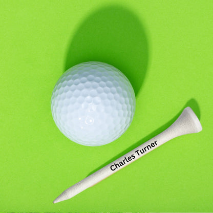Personalized Golf Tees, Printed Customized Golf Tee, Custom Golf Tee, 2.75 Inch White Golf Tees, Gift for Dad, Gift for Golfer, Husband Gift