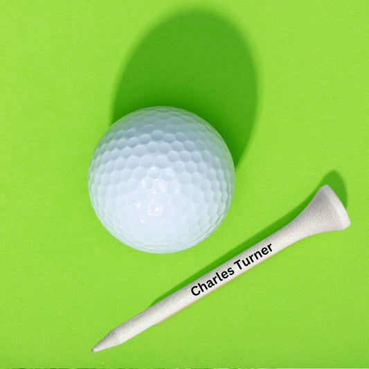 Personalized Golf Tees, Printed Customized Golf Tee, Custom Golf Tee, 2.75 Inch White Golf Tees, Gift for Dad, Gift for Golfer, Husband Gift
