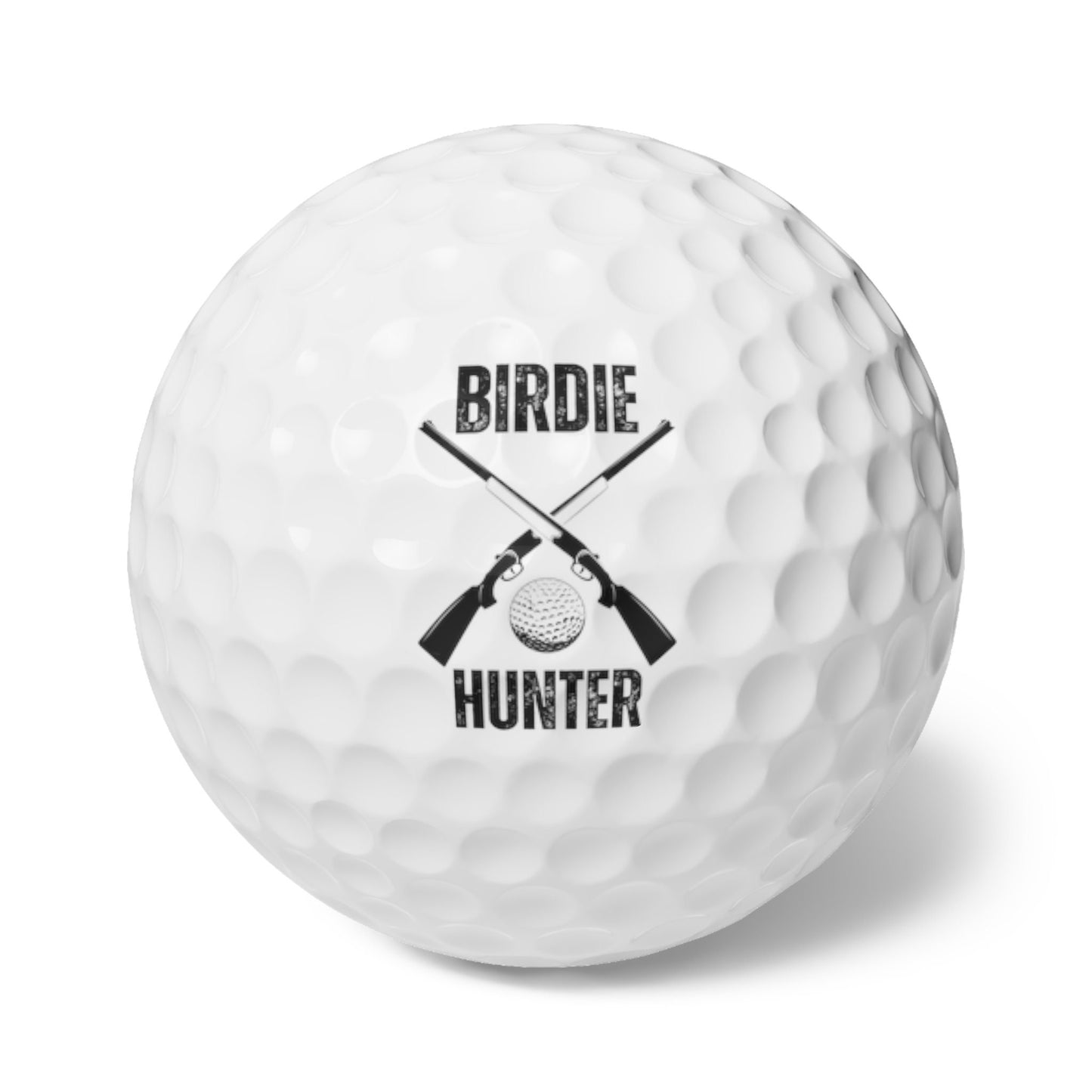 Funny Golf Ball, Birdie Hunter Golf Ball, Set of Six, Gift for Golfer and Hunter, Christmas Gift for Husband, Gift for Boyfriend Birthday