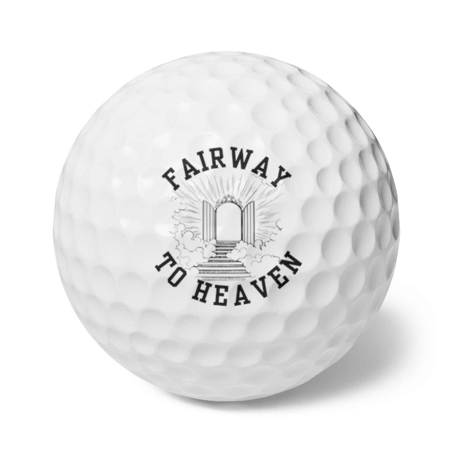 Funny Golf Ball, Fairway To Heaven, Set of Six, Gift for Golfer and Hunter, Perfect Christmas Gift for Husband, Gift for Boyfriend Birthday