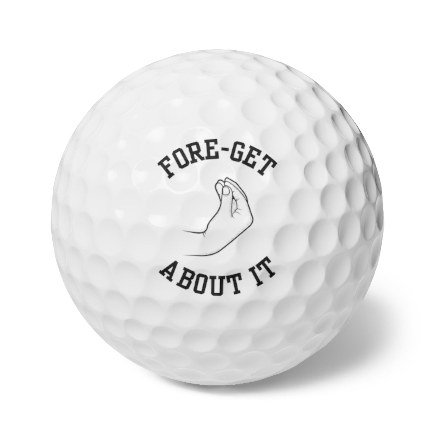 Funny Golf Ball, Forget About It, Set of Six, Gift for Golfer, Perfect Christmas Gift for Husband, Gift for Boyfriend, Golfer Birthday Gift