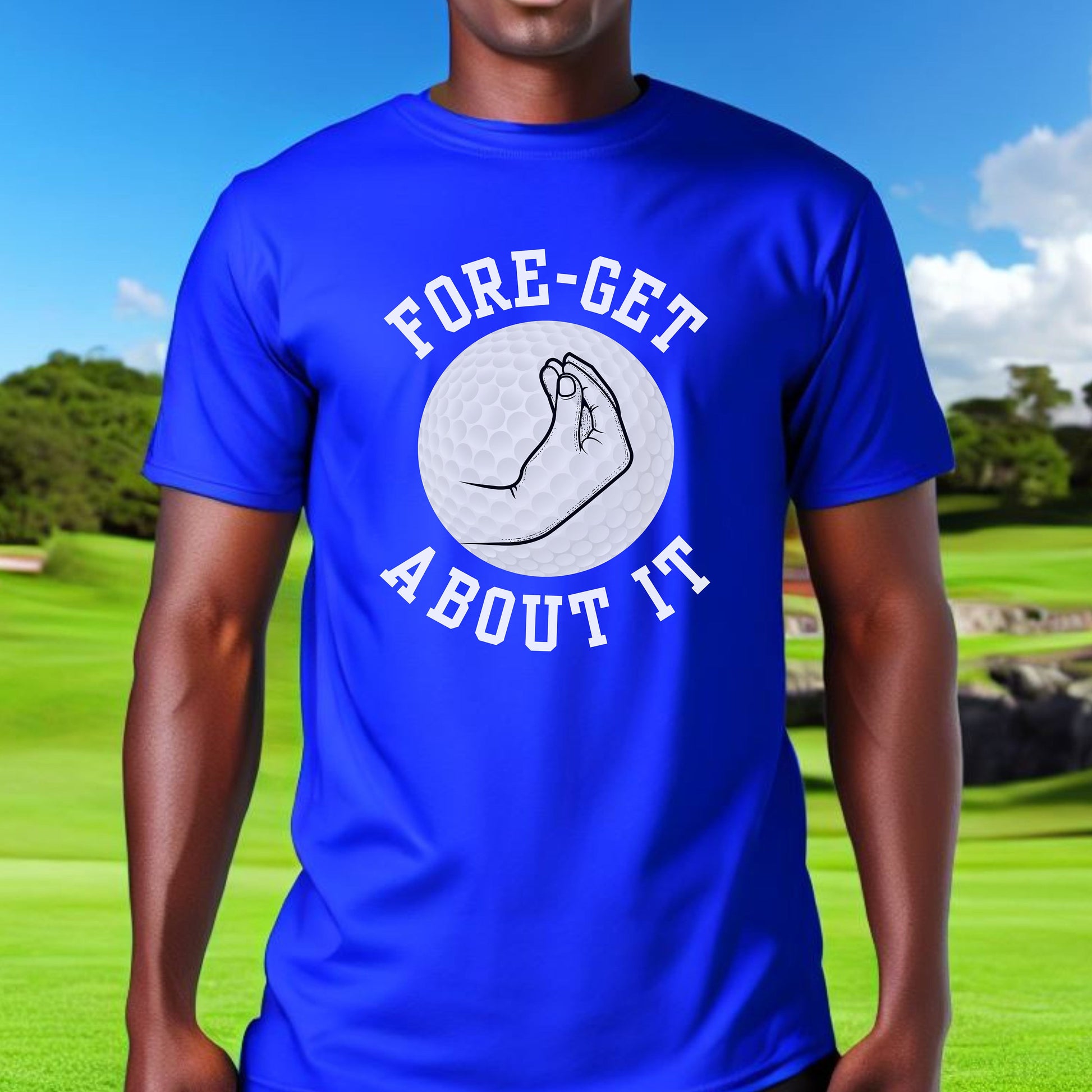 Funny Golf Shirt Gift, Tshirt for Golfer, Great Gift for Golf Lover, Xmas T-Shirt Gift for Husband, Forget About It, Christmas Golf Gift
