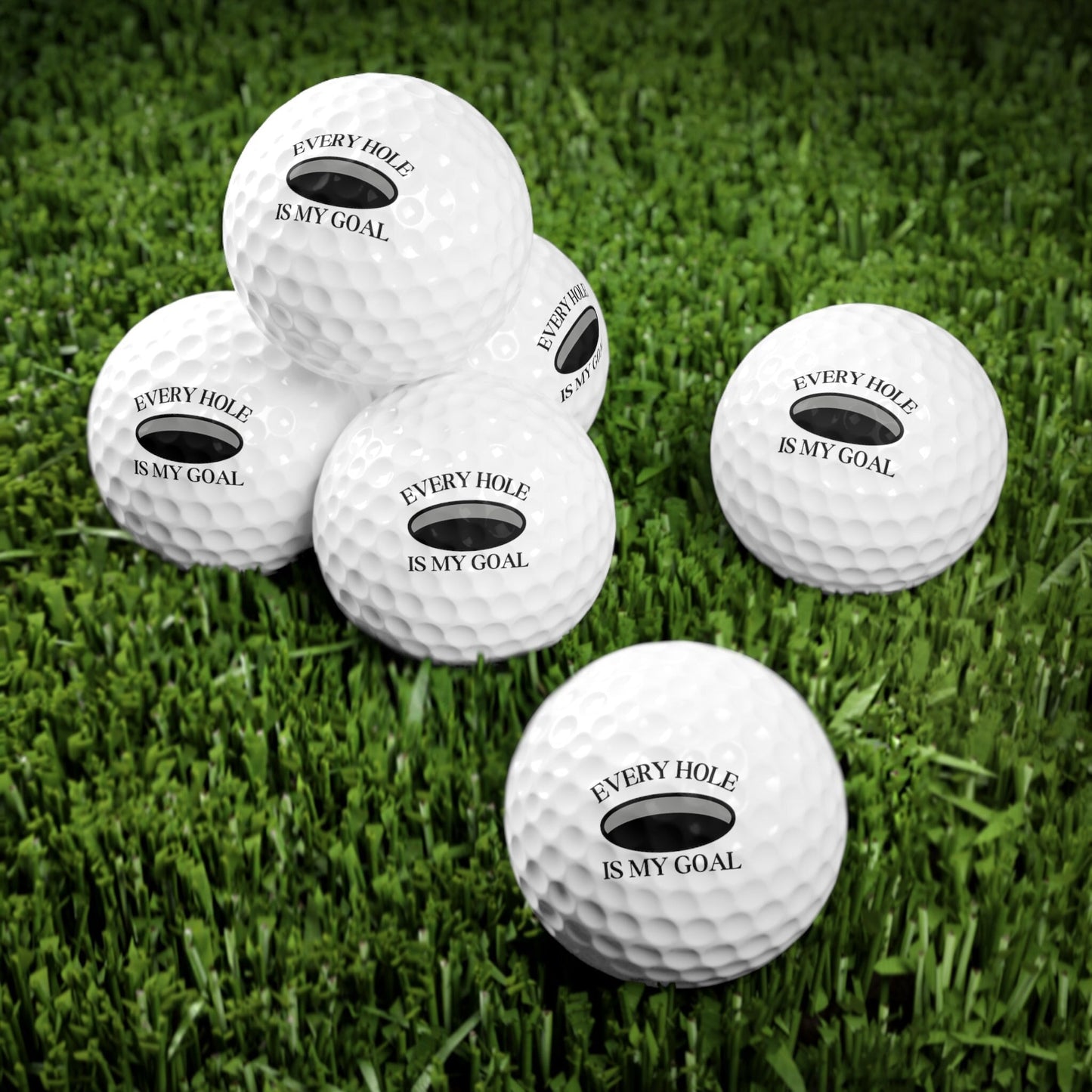 Funny Golf Ball, Every Hole My Goal Golf Ball, Set of Six, Gift for Golfer, Perfect Christmas Gift for Husband, Great Gift for Boyfriend