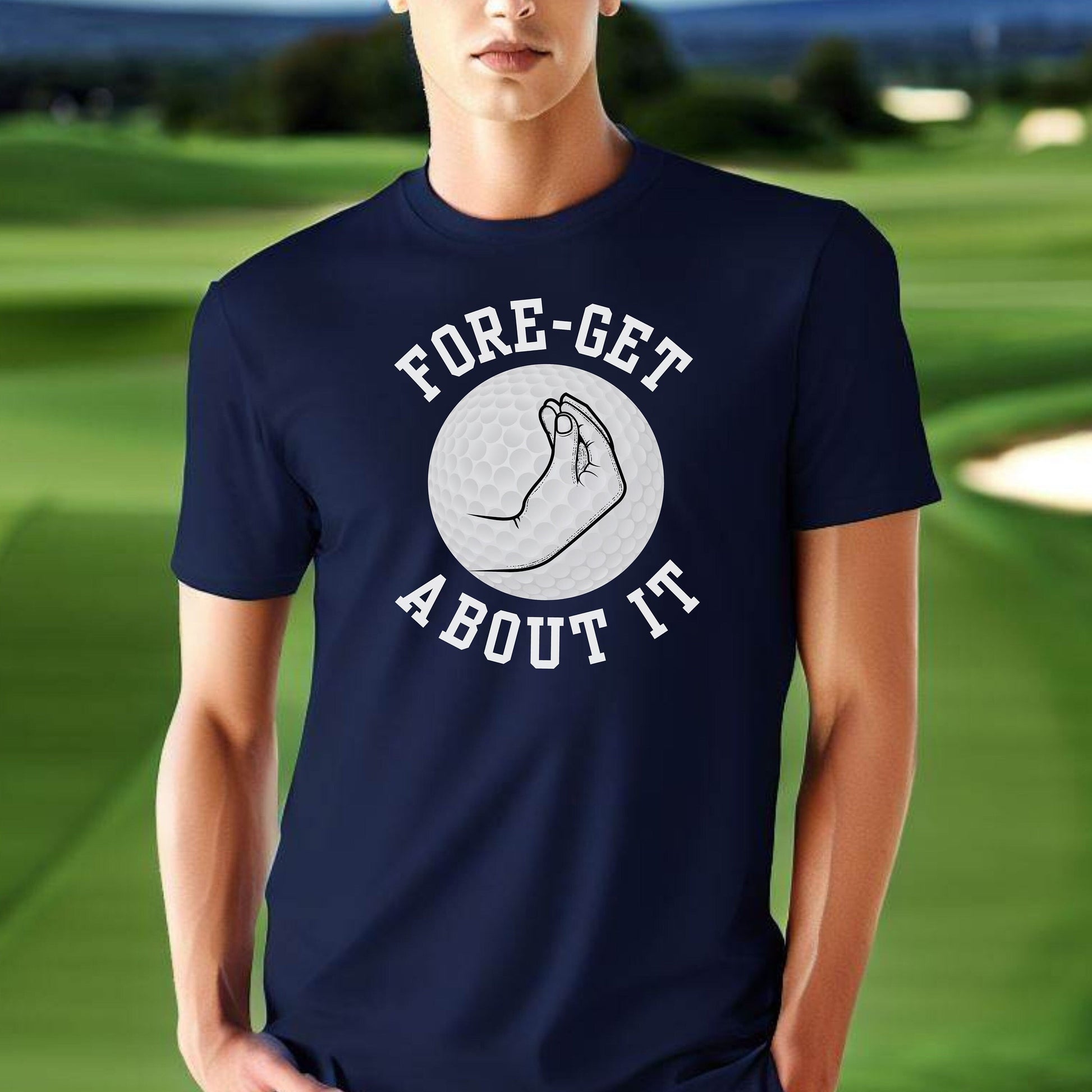 Funny Golf Shirt Gift, Tshirt for Golfer, Great Gift for Golf Lover, Xmas T-Shirt Gift for Husband, Forget About It, Christmas Golf Gift