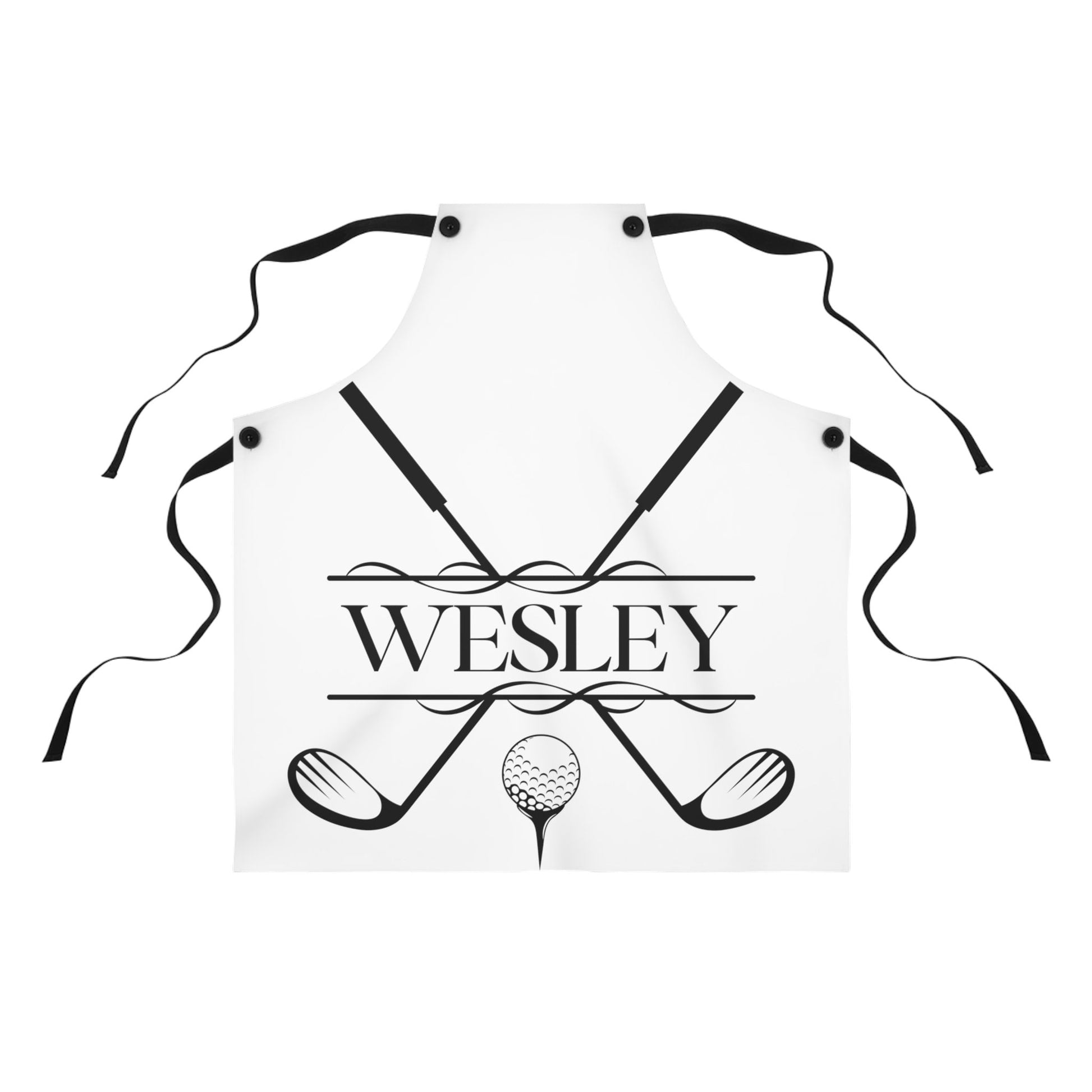 Mens Custom Grill Apron, Personalized Sports Apron for Men, Customized Golf Apron, Monogrammed Apron, Gift for Husband, Dad, Golf Lover Gift